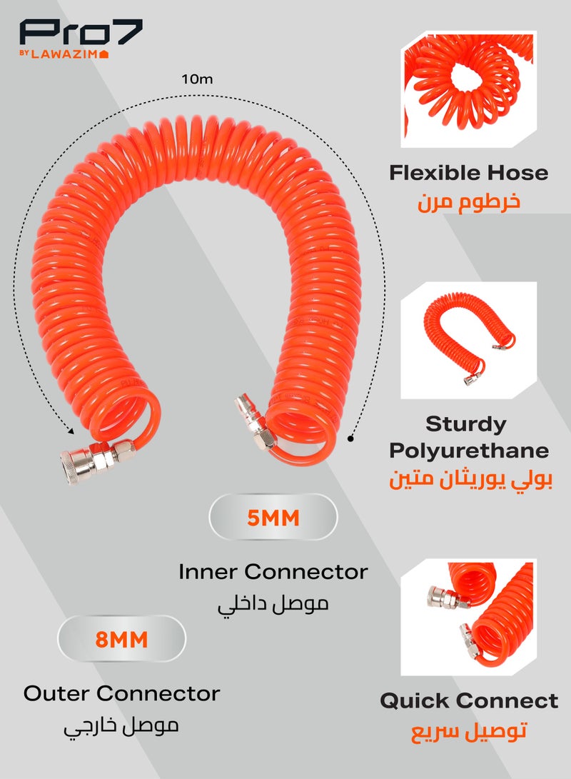LAWAZIM Pro7 PU Air Compressor Hose 5x8mm - 10m - Image 2