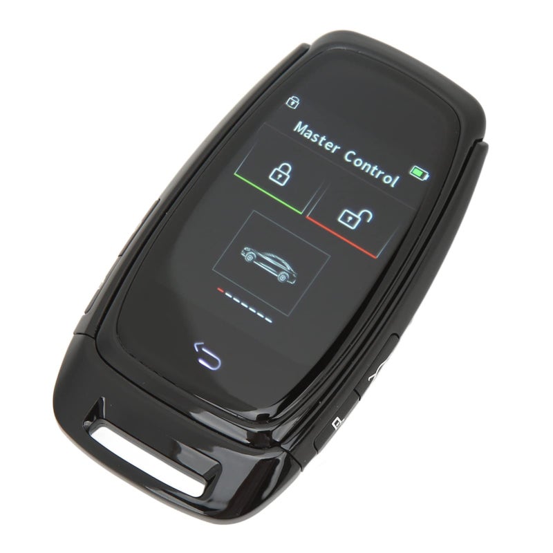 Smart Remote Car Key With LCD Display Keyless Entry System For Vehicle Security Black - Image 2