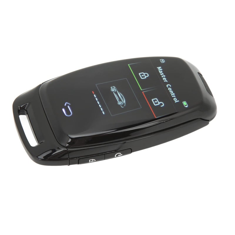 Smart Remote Car Key With LCD Display Keyless Entry System For Vehicle Security Black - Image 3