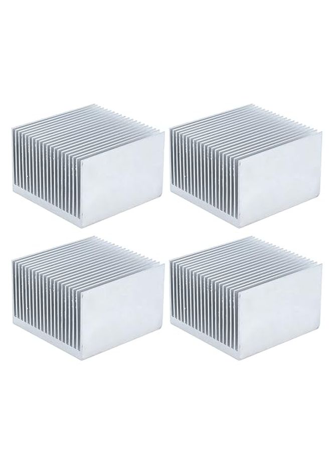 WALFRONT 4pcs Aluminum Heatsink Cooling Fins Common for CPU Chips and Power Modules Without Adhesive - Image 1