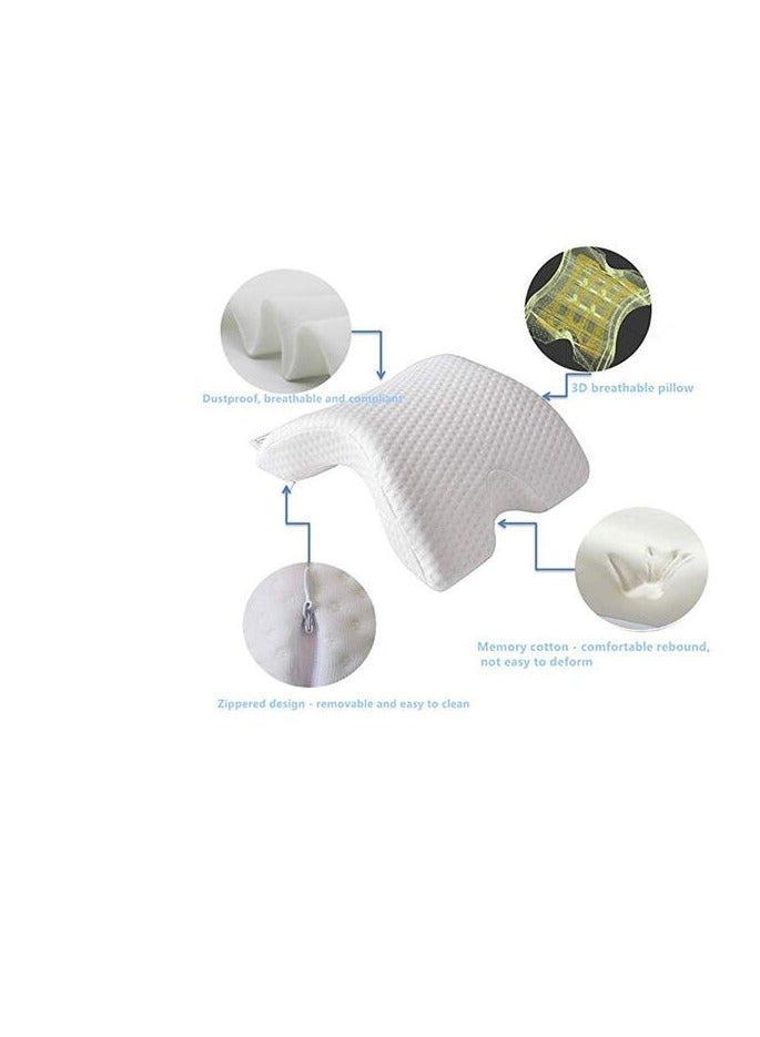 AtrauX Arm Memory Foam Pillow, Anti-Hand Numb & Anti Snore Multifunction Health Neck Couple Pillow (1 Pcs) - Image 5