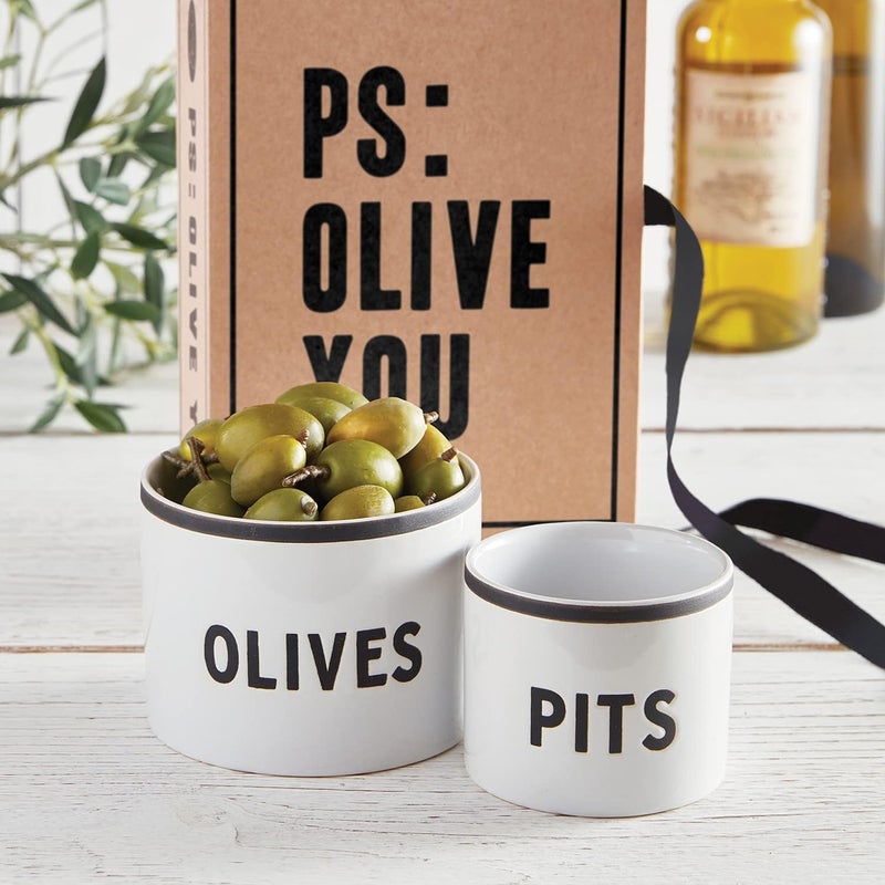 Santa Barbara Design Studio Gift Set Kitchen Essentials TableSugar Kraft Cardboard Book Gift Box 2Pieces PS Olive You Set - Image 5