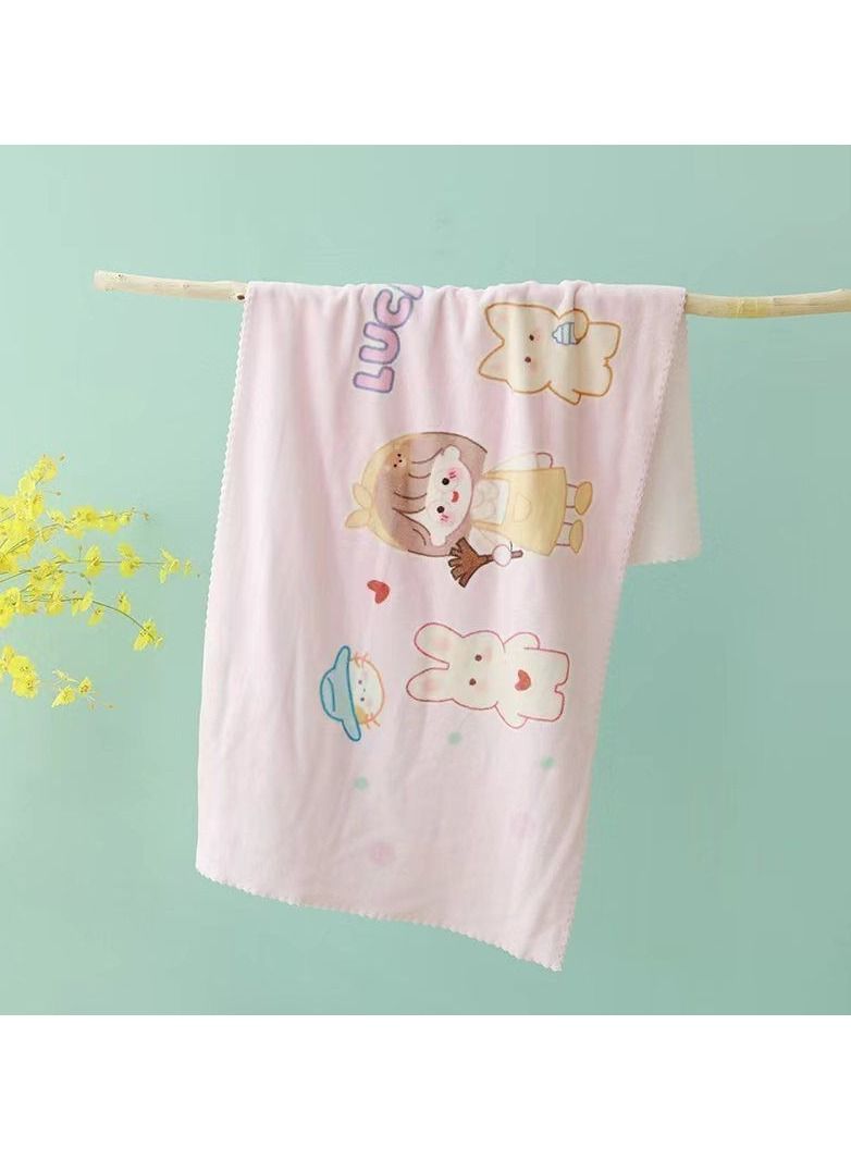 Cartoon With Hood Coral Fleece Cloaks Bath Towels