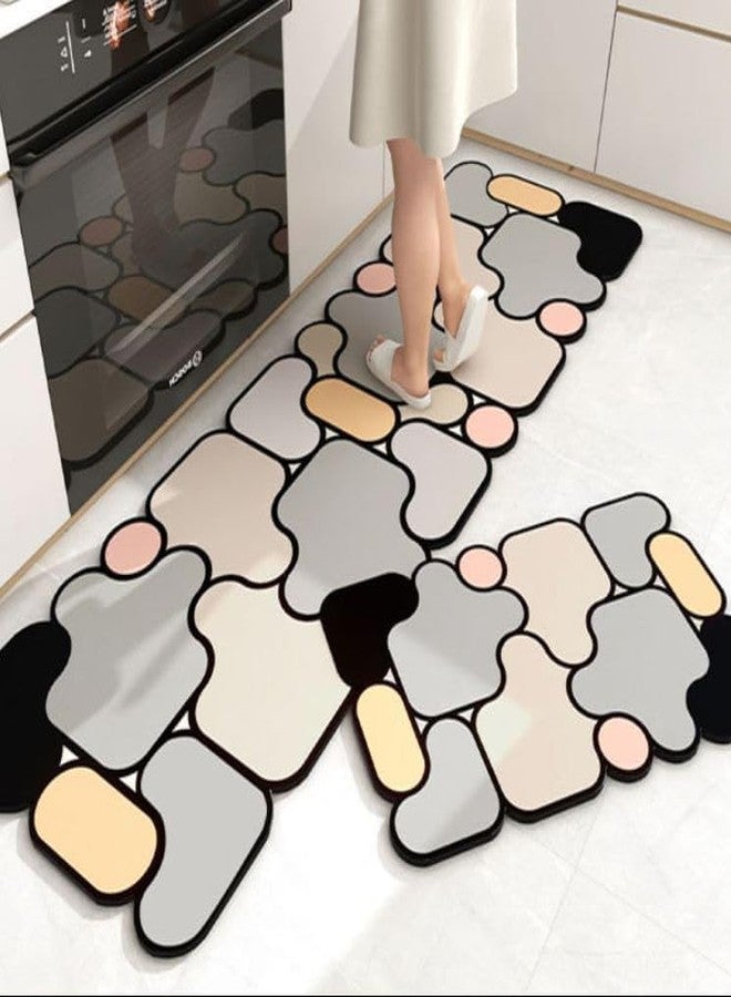 Mokshith Non Slip Kitchen Mat Kitchen Rug Geometric Kitchen Mats and Rugs Washable Hallway Runner Set, Dining Room, Entryway and Door Mat (Set of 1) (MO-MAT) - Image 1
