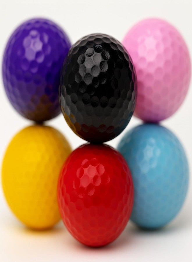 Thorza Colored Golf Balls - Multicolored Set of 6 Mini Golf, Putting Practice and Training - Image 5