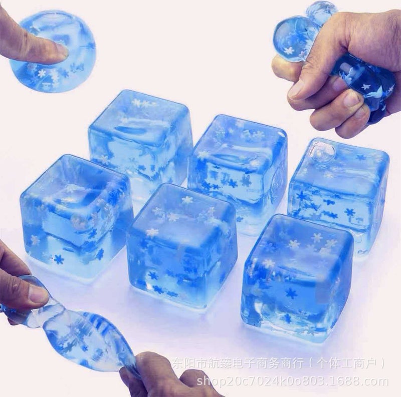 Squishy Stress Relief Toy Ice Cube - Image 4