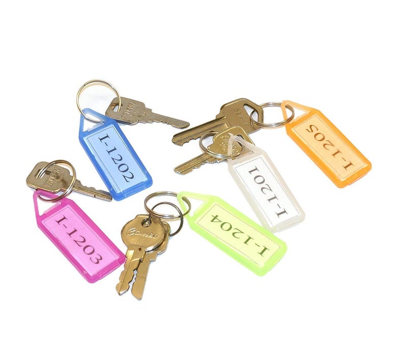 WeKonnect®; Multicolor Keyring & Keychain Key Tags with Name Tag Labels (Made in India) (Pack of 50) - Image 5