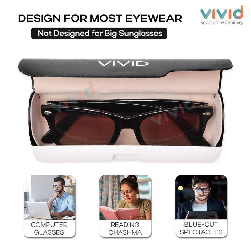VIVID Vision Unisex Adult Lightweight Eyewear Specs Case Cover | Protect Eye Glasses | Chashma Dibbi | Spectacle Box | Closure - Push Button | Plastic - Image 4