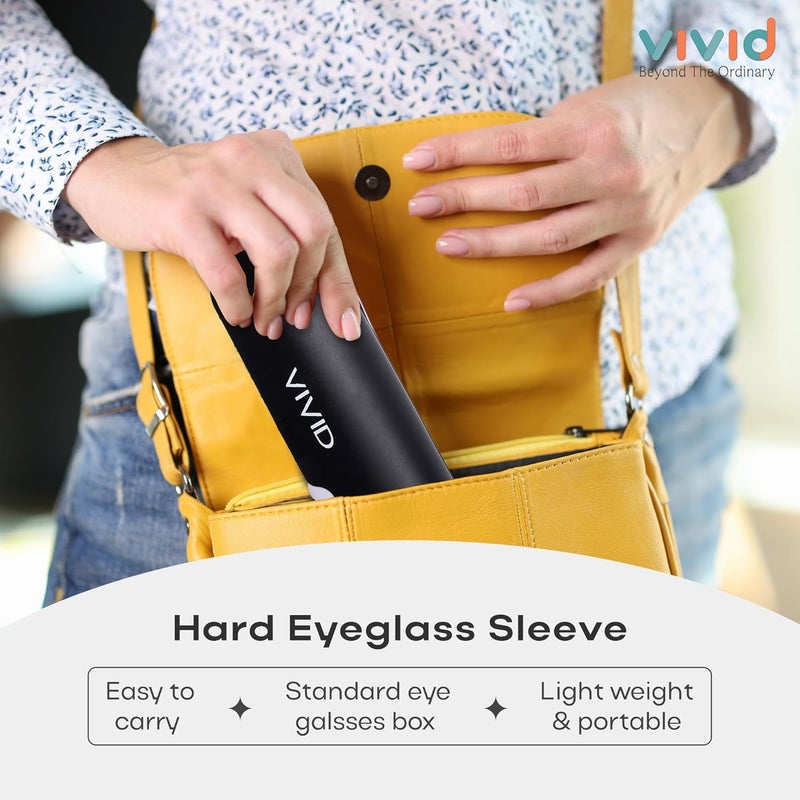 VIVID Vision Unisex Adult Lightweight Eyewear Specs Case Cover | Protect Eye Glasses | Chashma Dibbi | Spectacle Box | Closure - Push Button | Plastic - Image 5