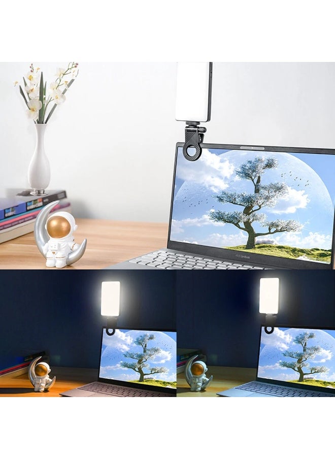Generic M12 Rechargeable Square Photography Phone Clip LED Fill Light Streaming Makeup Webcam Lighting Zoom Call Pocket Video Light  - Image 5