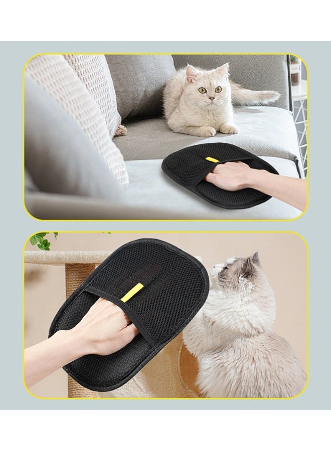 قفازات إزالة شعر الحيوانات الأليفة للكلاب والقطط – قفاز قابل لإعادة الاستخدام لتنظيف الشعر والعناية بالفراء - Image 1