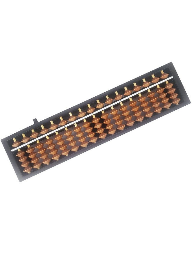 Vaupan Vaupan Digit Standard Abacus Soroban Professional 17 Column (10.2 inch) Math Abacus, Math Calculating Tool with Reset Button for Adults Kids(Brown) - Image 1