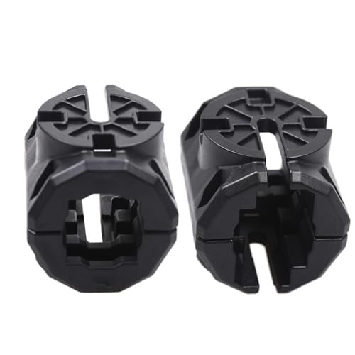 Yubunt Kayak Rail Adapter Fishing Accessories, Rail Adapter Replacement Parts, Compatible with Hobie H and MightyMount Duo Rails(Black 2 Set) - Image 1
