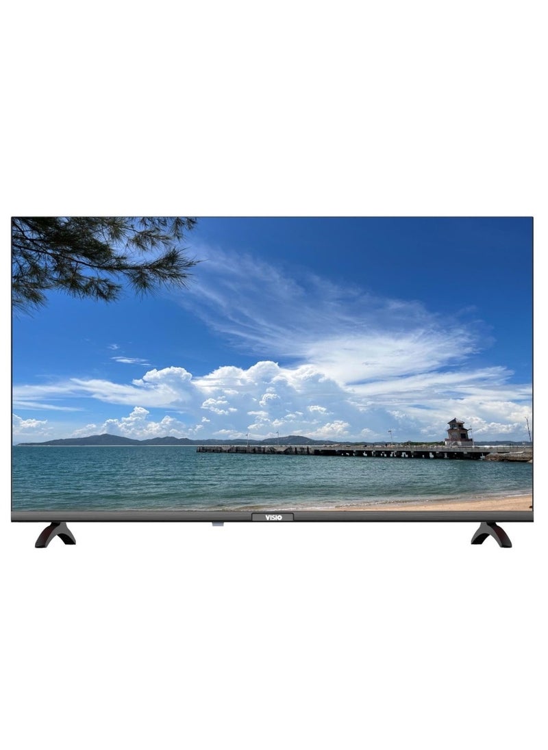 Visio - VISIO 32-Inch Frameless HD Smart Android 14 TV with Built-in Satellite Receiver - Image 1