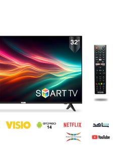 Visio VISIO 32-Inch Frameless HD Smart Android 14 TV with Built-in Satellite Receiver  - Image 1