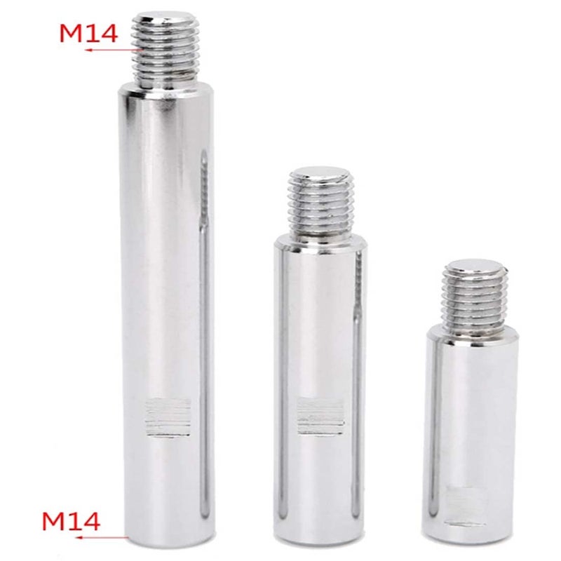 DIY Crafts 1x Rod, 4"inch Extension Shaft, Stainless Steel Alloy Material Rotary Extension Shaft M14 Thread For Electric Rotary Polisher,Car Polisher,Pol(1x Rod, 4"inch Extension Shaft) - Image 5