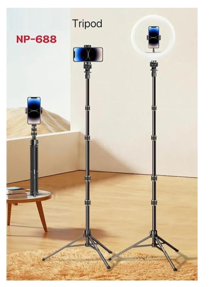 حامل ثلاثي القوائم NeePho NP-3180S للكاميرا الاحترافية بزاوية 360 درجة مع قفل قلاب ثابت وأرجل من سبائك الألومنيوم - أسود - Image 3