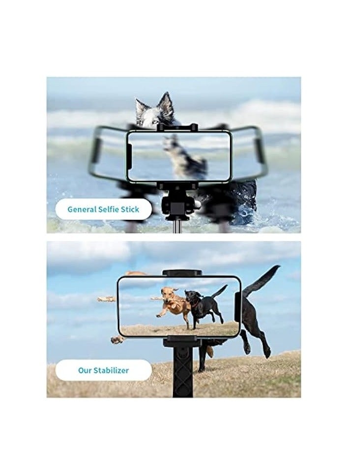 KASTWAVE Selfie Stick Gimbal Stabilizer,Portable Handheld Gimble with Tripod & Remote for Cell Phone Camera & Android Smartphone Recording Video & Vlogging - Image 2