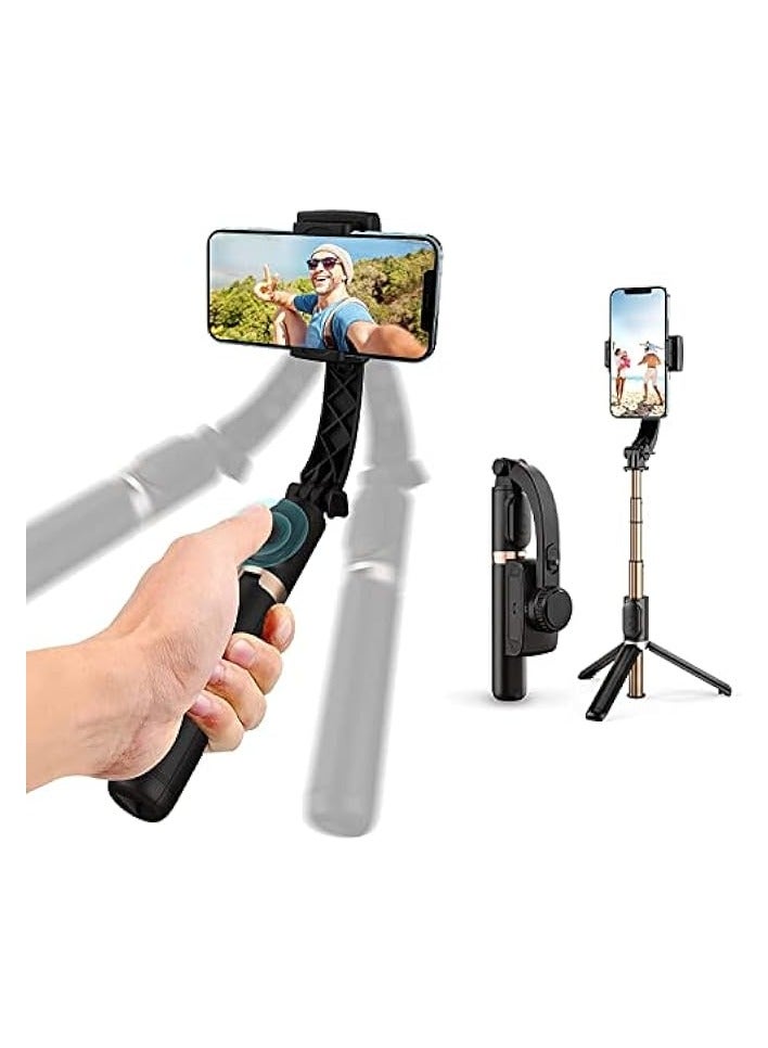 KASTWAVE Selfie Stick Gimbal Stabilizer,Portable Handheld Gimble with Tripod & Remote for Cell Phone Camera & Android Smartphone Recording Video & Vlogging - Image 1