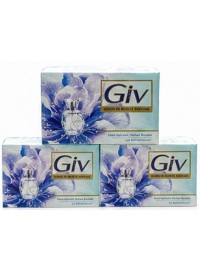 Giv Refreshing Lily Scented Beauty Soap - 3 PC - 72g - Image 1