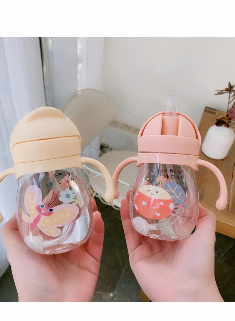 KASTWAVE Sippy Cup for Baby, more than 6 months, Kids Water Bottle 350ml, pill-Proof, Toddler with Straw and Handle, Anti-drop, Anti-leakage, Anti-choking Boys Girls Child - Image 2