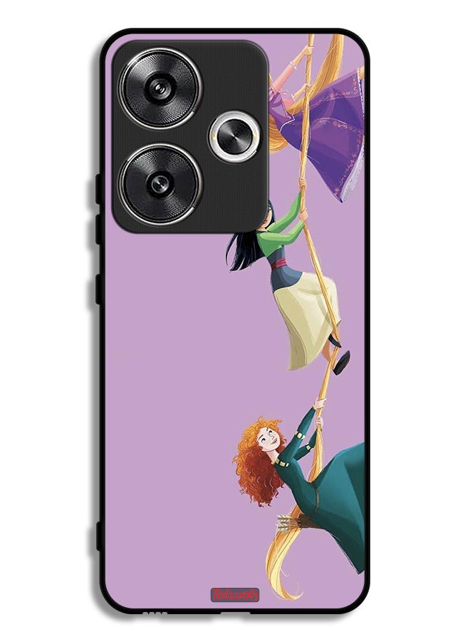 Tolwak Xiaomi Redmi Turbo 3 5G Protective Case Cover Girls Climbing Art - Image 1
