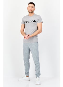 Reebok Men Sportswear Fit Short Sleeve Outdoor T-Shirt, Grey  - Image 3