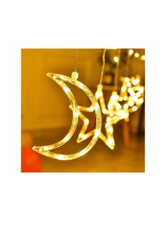 Generic Ramadan Led string lights stars shaped and moon curtain decorative lights holiday decoration  - Image 2