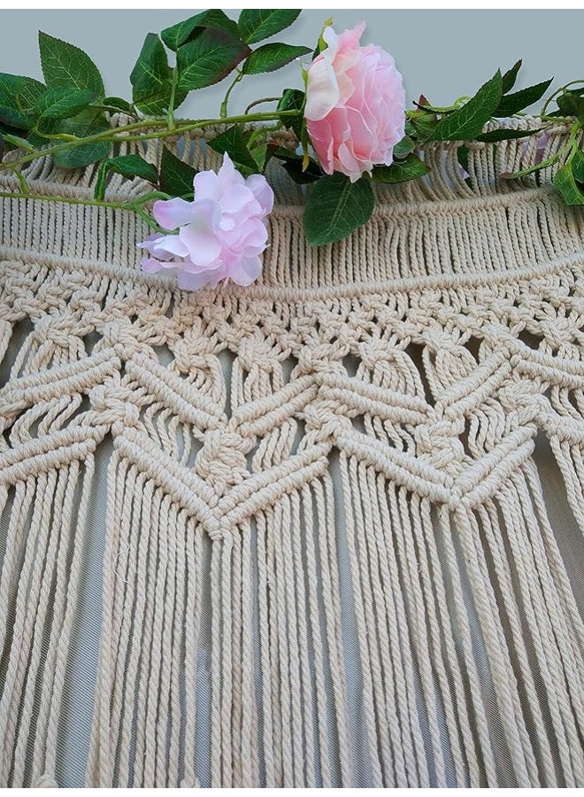 انتيكيانو ستارة مكرمية – ديكور يدوي من القطن – المقاس 100×180 سم - Image 5