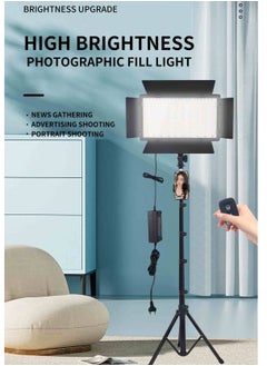شو وو إضاءة فيديو LED RGB مع حامل بطول 1.6 متر، ألوان كاملة 360 درجة، إضاءة استوديو ملونة قابلة للتعتيم بقوة 40 وات لتصوير الألعاب والبث المباشر  - Image 2