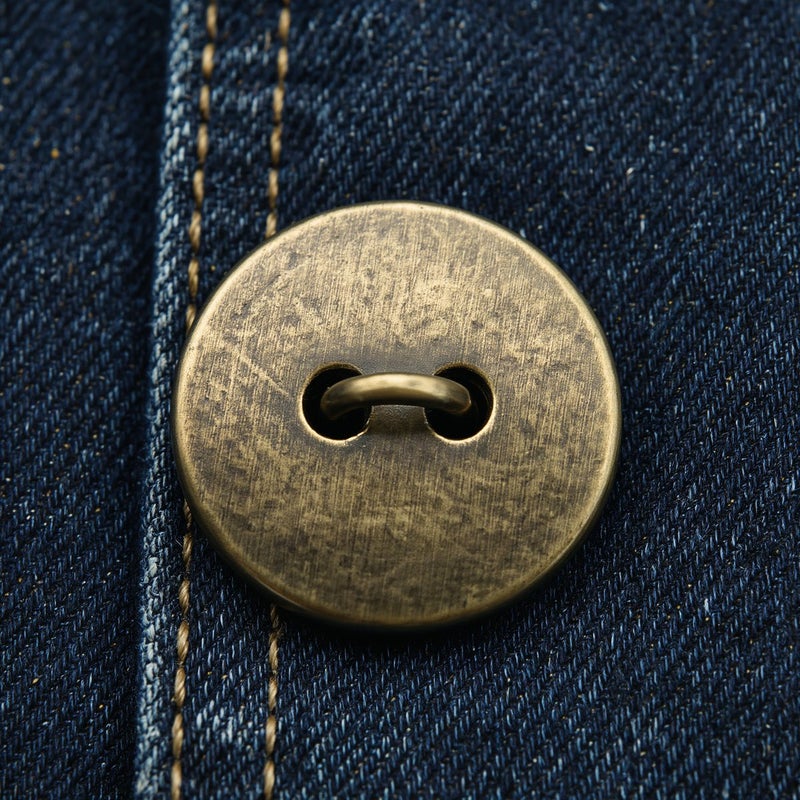 Flat Metal Buttons 28mm 44L Solid Zinc Alloy for Coat Overcoat Sewing Fasteners - Image 5