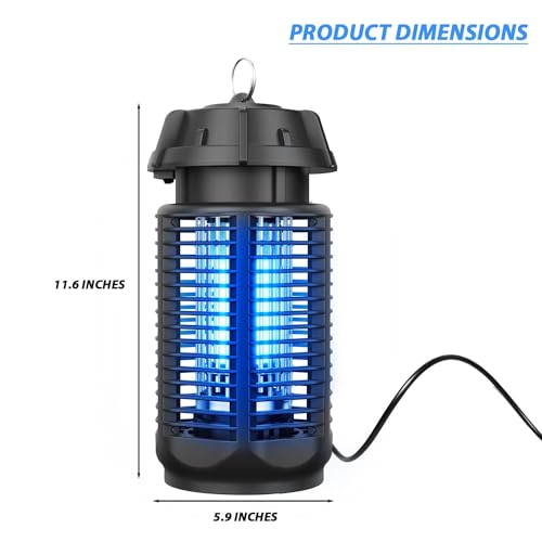 Gigawatts Ultimate Insect Trap Electric 20W UV Light Powerful Grid 80m2 Coverage Area Mosquito Bugs Fly for Indoor and Outdoor Home Backyard Kitchen Camping - Image 2
