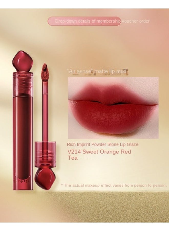 intense Impression Lip Glaze Stone Velvet Matte Lip Mud Long-lasting Color - Image 2
