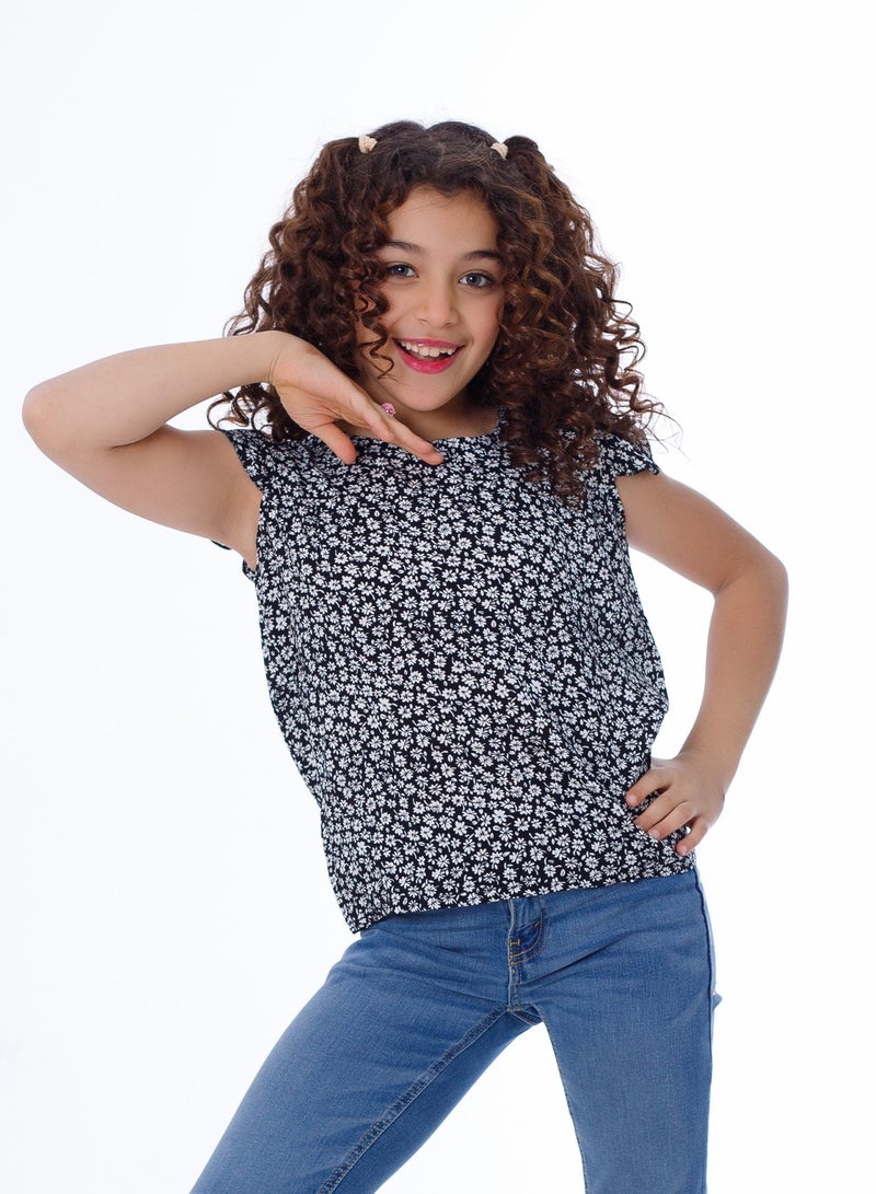 بيبو_بلوزه كت كورنيشه مشحره_أسود - Image 1