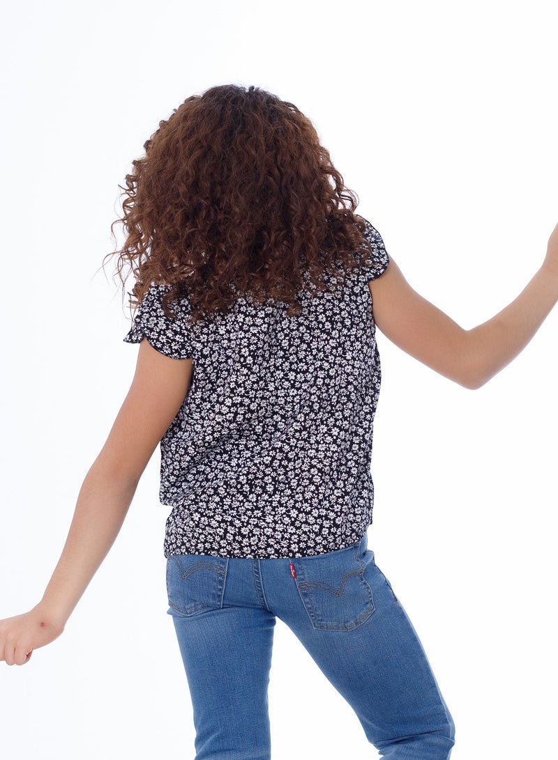 بيبو_بلوزه كت كورنيشه مشحره_أسود - Image 3