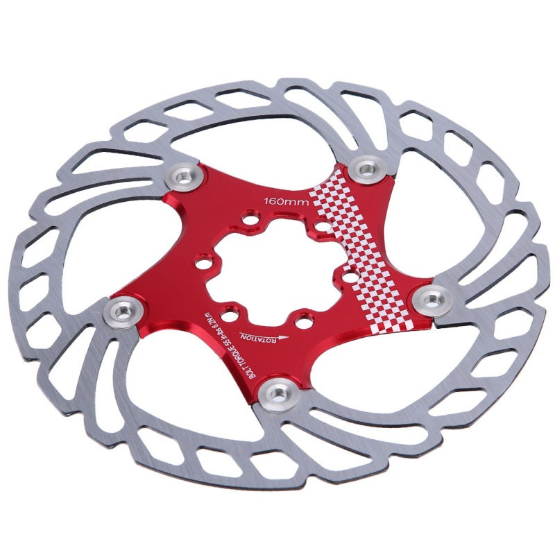 Mountain Bike Brake Disc: CNC Precision, High Hardness - Aluminum Alloy Bracket Reinforcement, Stainless Steel Floating Button Design, Rivet-connected Dual-material for Mountain Bike, Road Bike Cyclin - Image 4
