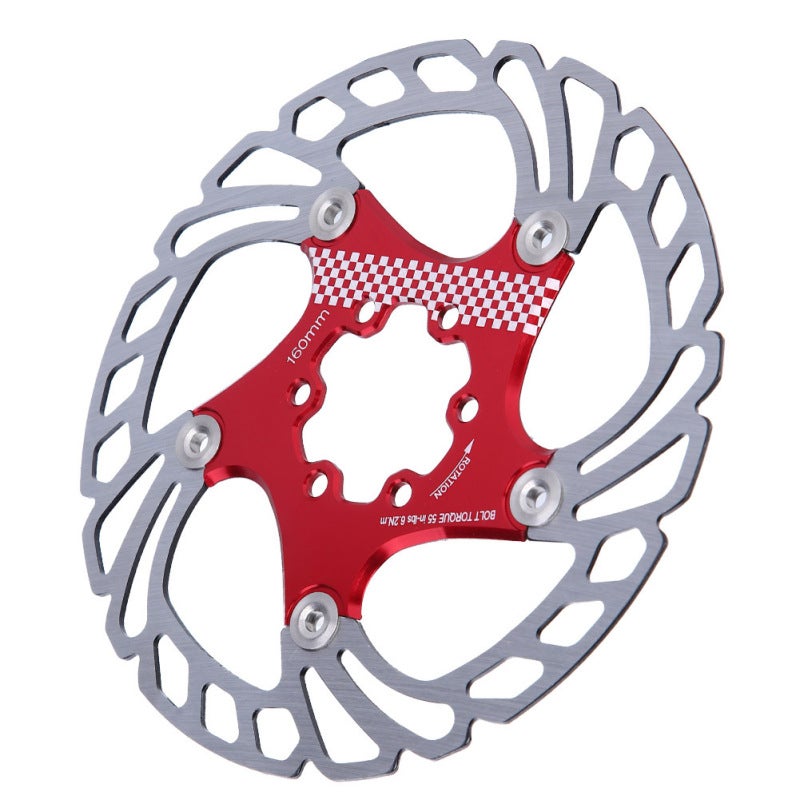 Mountain Bike Brake Disc: CNC Precision, High Hardness - Aluminum Alloy Bracket Reinforcement, Stainless Steel Floating Button Design, Rivet-connected Dual-material for Mountain Bike, Road Bike Cyclin - Image 5