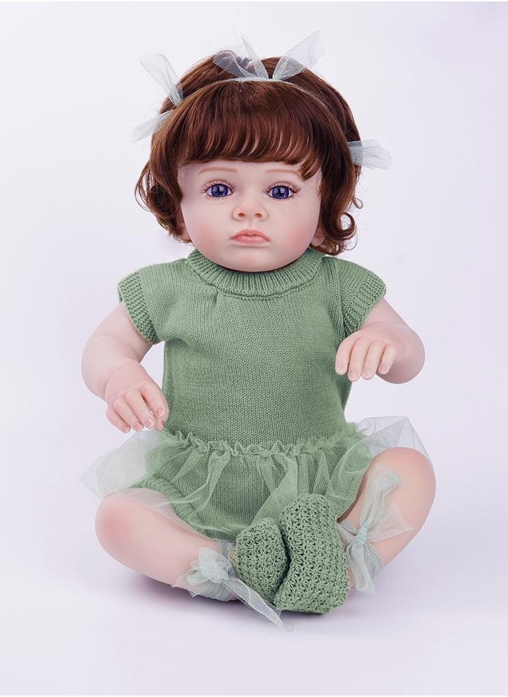 Nano Classic - 24 Inch 60cm Reborn Baby Doll Soft Cotton Cloth Body and Silicon Head Hand and Leg Newborn Real Like Baby Doll Girl Toy Gift Dolls - Image 1
