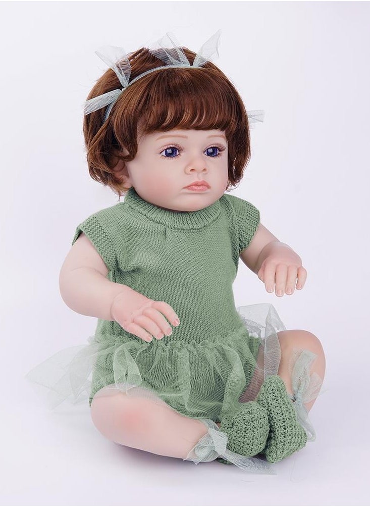 Nano Classic - 24 Inch 60cm Reborn Baby Doll Soft Cotton Cloth Body and Silicon Head Hand and Leg Newborn Real Like Baby Doll Girl Toy Gift Dolls - Image 1