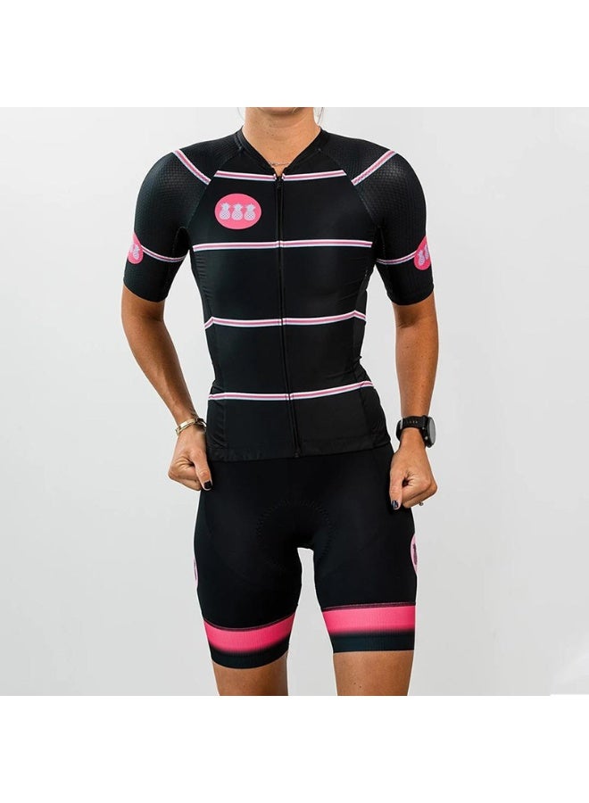KUYING GR New Summer Outdoor Sunscreen Moisture Absorption Quick Drying Bicycle Women's Cycling Clothing Set  - Image 1
