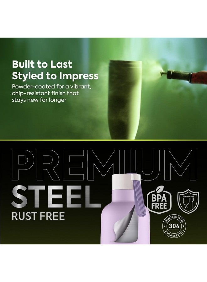 Pexpo Oslo Pro 1000 Hot & Cold Stainless Steel Water Bottle |Thermosteel Flask|Vacuum Insulated |ISI Certified | 980ml, Orchid Purple| Gift for Girls & Boys|Office | Home |Gym| Adults| RCB Edition - Image 4