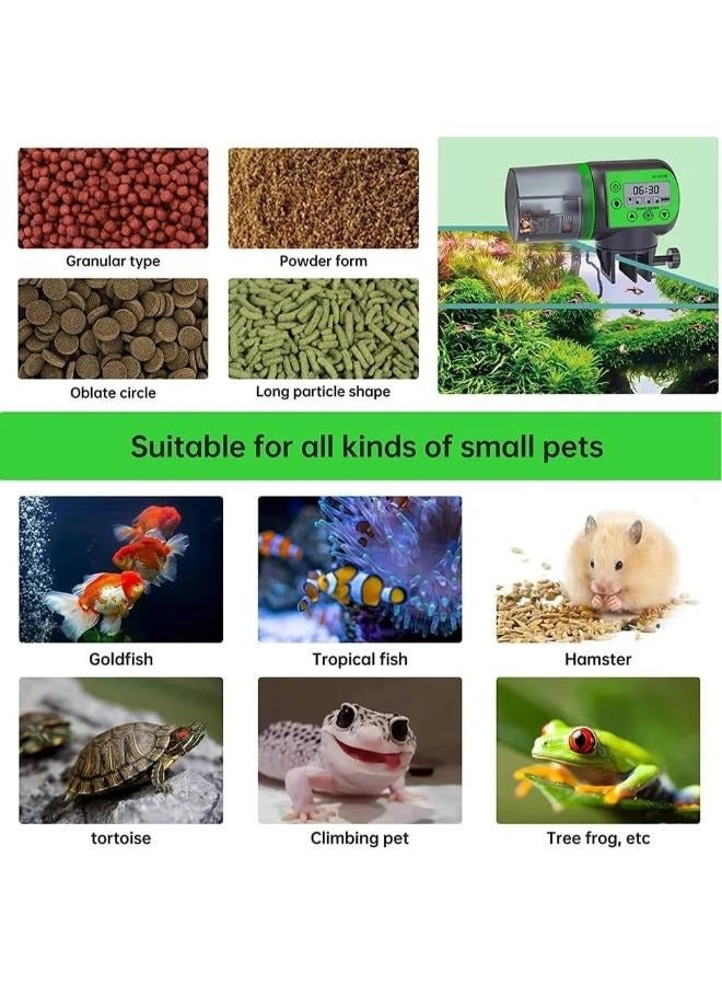 وحدة تغذية الأسماك الأوتوماتيكية مع مؤقت سعة موزع 200 مل قابلة للتعديل - Image 4