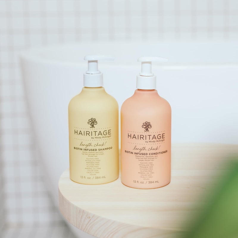 Hairitage Biotin & Jamaican Castor Oil Hair Conditioner for Thinning Hair - Promotes Hair Growth for Women and Men - Deep Conditioning Treatment - Extra-Strength Sulfate-Free - 13 Fl Oz - Image 3