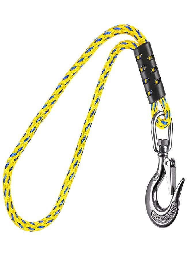Dolibest Tow Rope Quick Connector for Tubing Boat Tow Harness - Stainless Steel Hook (360 Rotate) - 20inch - Image 1