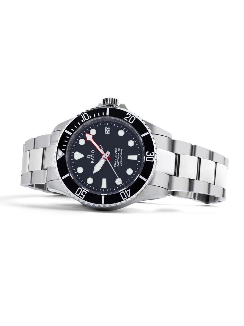 RATIO FreeDiver Sapphire Crystal Diver Watch Japanese Automatic Dive Watch 200m Water Resistant Diving Watch (Green) - Image 5