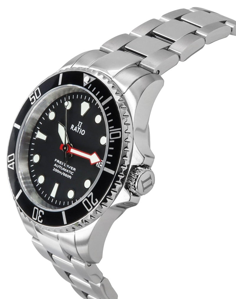 RATIO FreeDiver Sapphire Crystal Diver Watch Japanese Automatic Dive Watch 200m Water Resistant Diving Watch (Green) - Image 3
