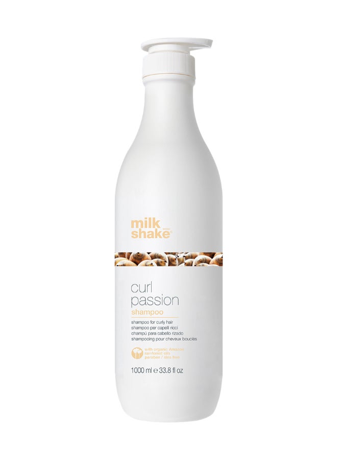 Milk Shake بلسم كيرل باسشن مع زيوت براكاكسي وباباسو العضوية - بلسم خالي من البارابين للشعر المجعد - تركيبة مرطبة، مضادة للتجاعيد، مريحة ومحددة مع بروتينات الكينوا والحليب لتجاعيد مرنة وطويلة الأمد، 1 لتر - Image 1