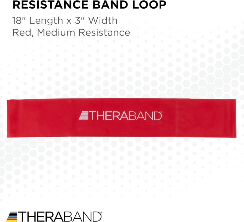 TheraBand حلقات مقاومة اللاتكس الاحترافية من THERABAND للتمارين المنزلية، البيلاتس، كروس فيت، والعلاج الطبيعي - Image 3