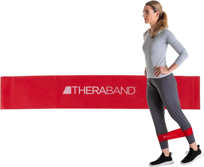 TheraBand حلقات مقاومة اللاتكس الاحترافية من THERABAND للتمارين المنزلية، البيلاتس، كروس فيت، والعلاج الطبيعي - Image 1