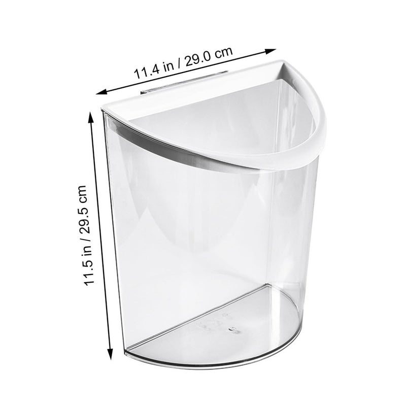 CHILDWEET Hanging Kitchen Trash Bin, Back Door Mounted Compost Bin for Cabinet, Space-Saving U-Shaped Waste Container for Indoor Kitchen Use - Image 2